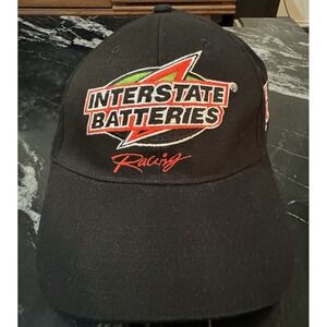 Vintage Racing Hat Interstate Batteries Black